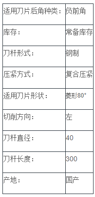 負(fù)前角內(nèi)孔車刀