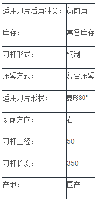 負前角內(nèi)孔車刀